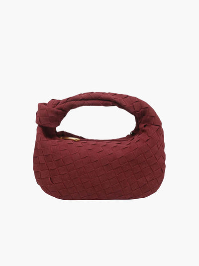 Geflochtene Mini-Bag aus weichem Material mit edler Struktur
