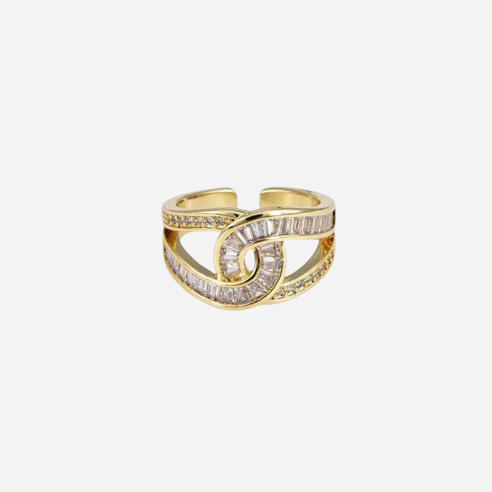 Mia | Eleganter, verstellbarer Ring mit Knoten