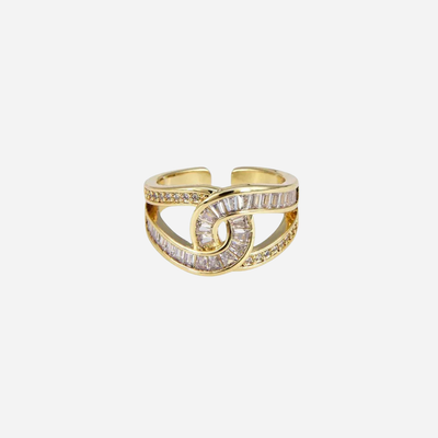 Mia | Eleganter, verstellbarer Ring mit Knoten