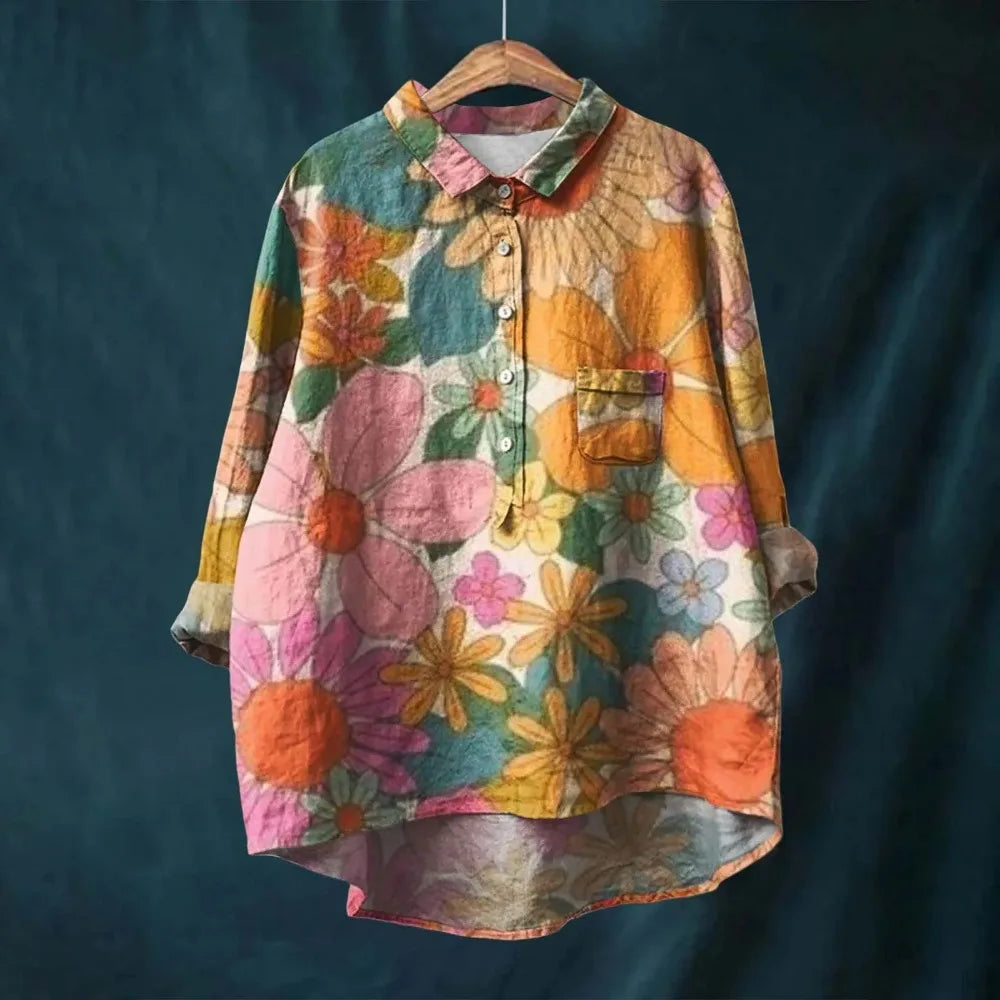 Michelle | Vintage Puff Langarmbluse
