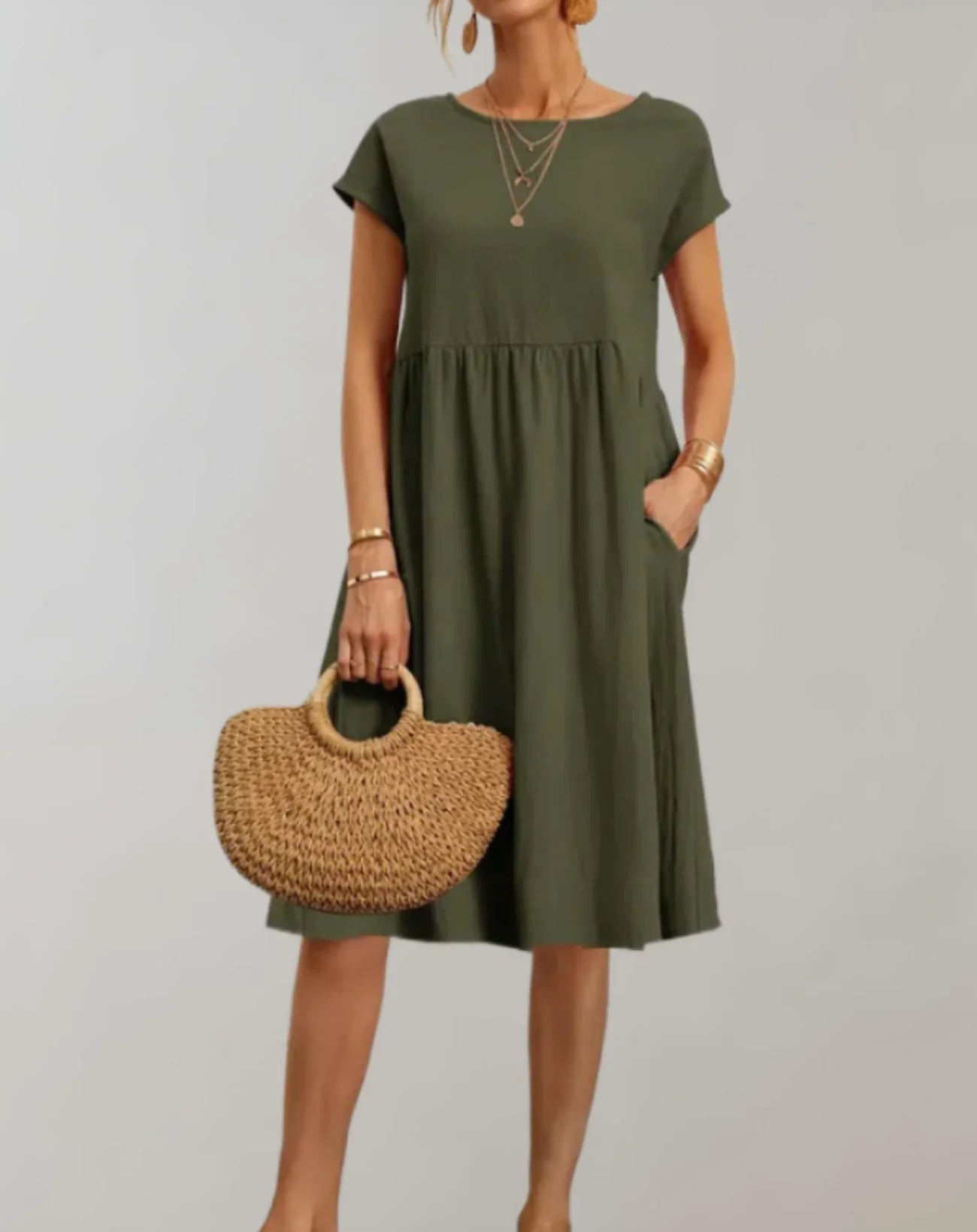 Idalia – Trendiges Kleid aus Baumwollleinen