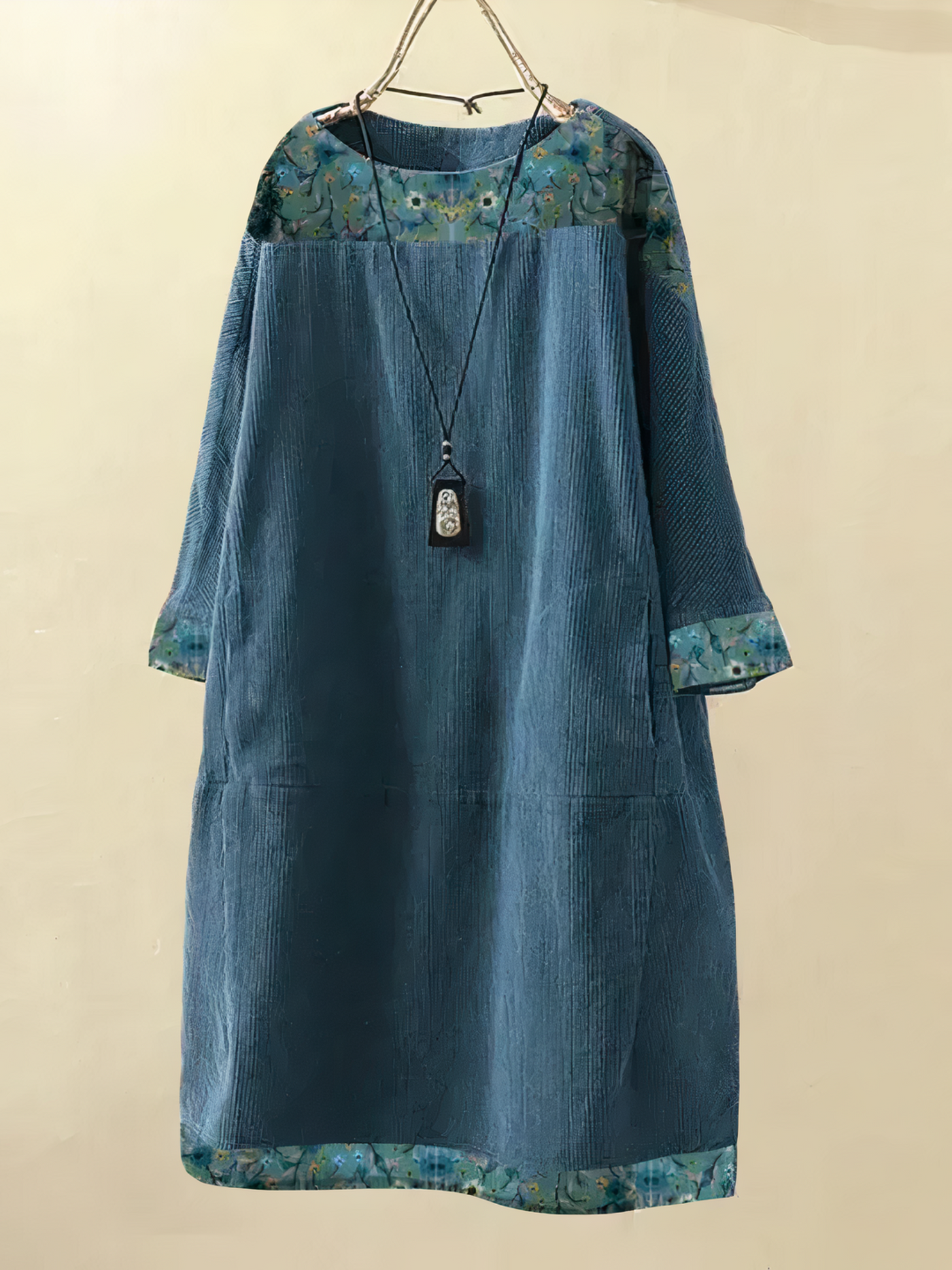 Nancy - Lockeres Kleid aus Kord