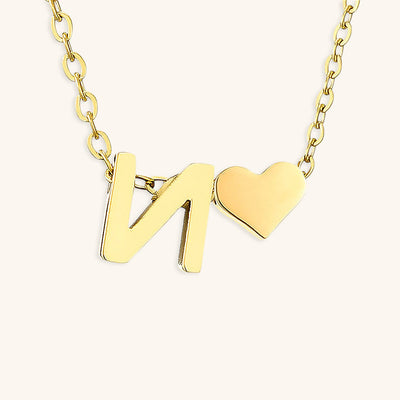 Ria Initial Letter Gold Halskette