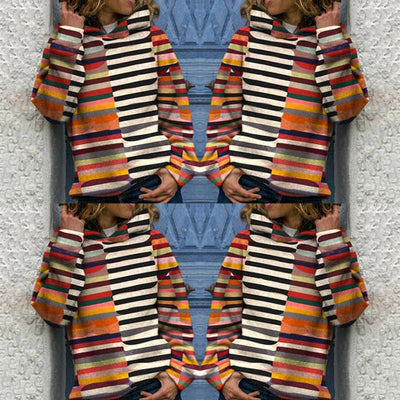 Eva janssen – mehrfarbiger kapuzenpullover