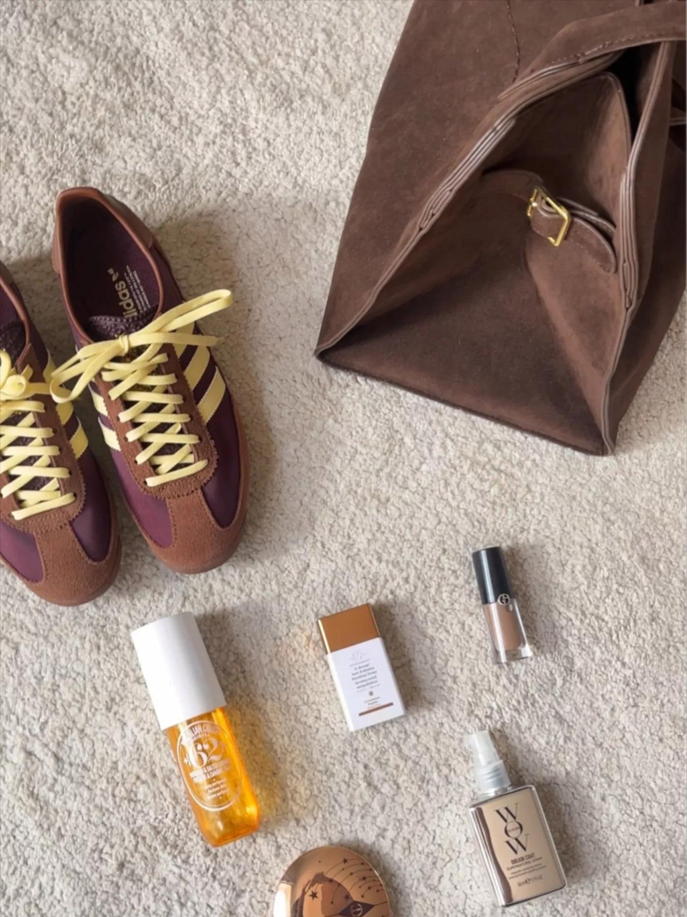 Wildleder-Handtasche