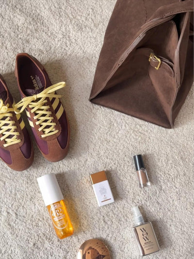 Wildleder-Handtasche