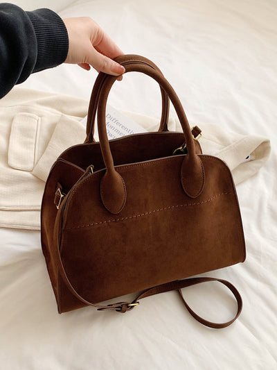 Wildleder-Handtasche