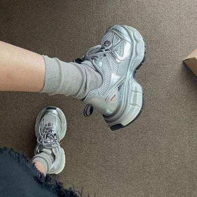 Alora Mesh-Sneaker mit dicker Sohle