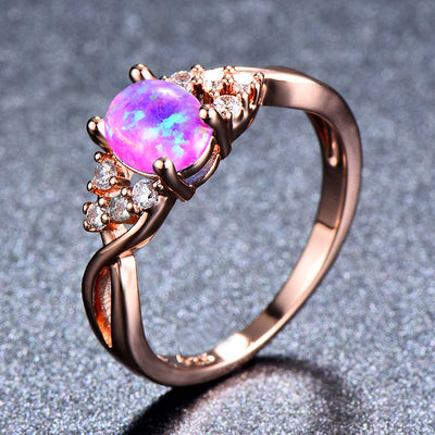 Sylva Moonhart Weißer Ring | Roségold