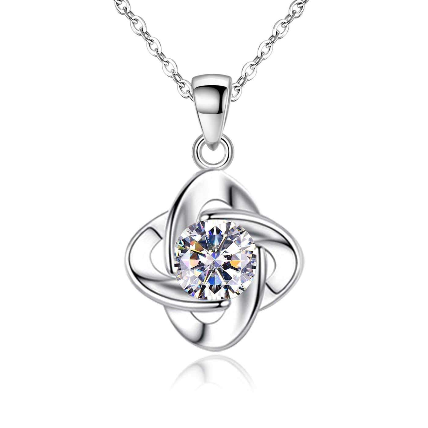 Seren Klee Schleife Set | Weißgold