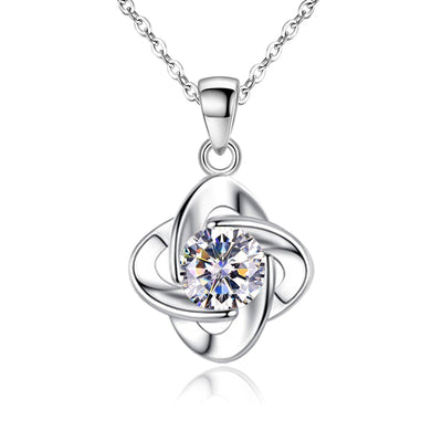 Seren Klee Schleife Set | Weißgold