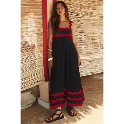 Maxikleid für Frauen mit Boho-Schrägstrich-Stil - Lumeyna