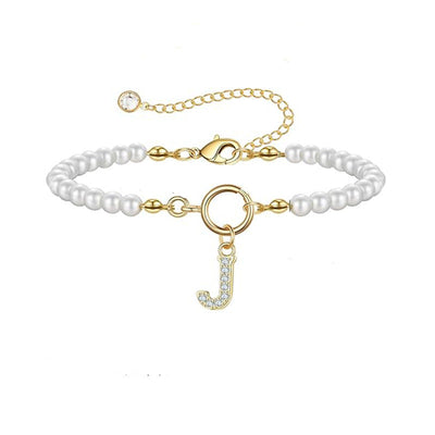 Auden Clé Buchstabenarmband | Gold