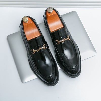 Uvynn | Neue Halbschuhe mit niedrigem Absatz ohne Schnürsenkel mit Schuhüberzug für Männer