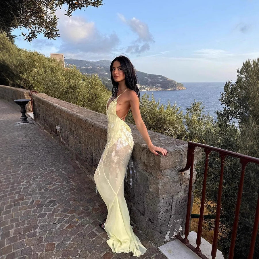 Emilia - Langes Kleid mit Pailletten