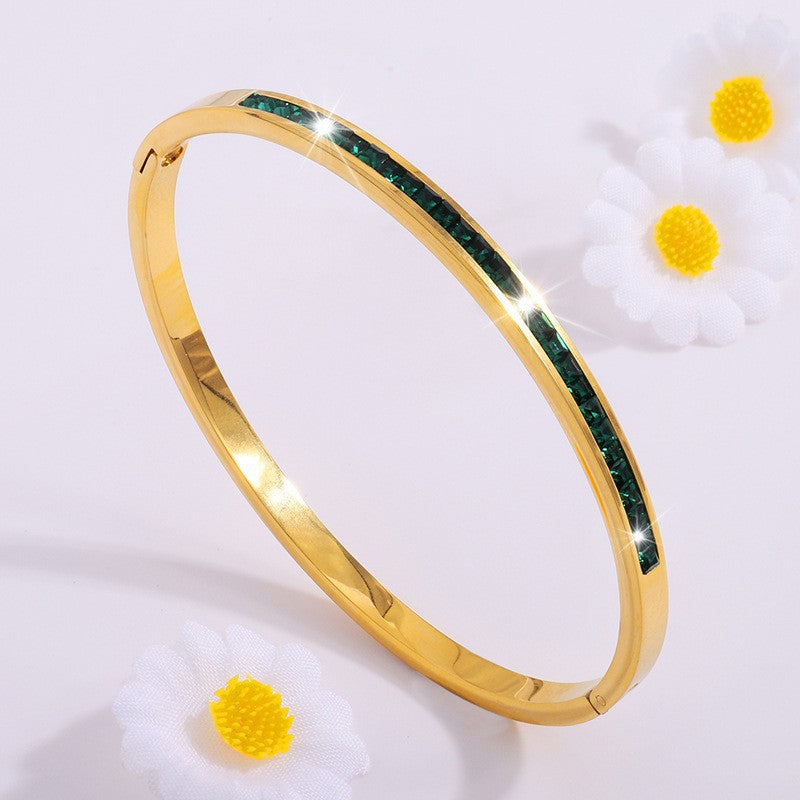 Liora Bellanotte Armband Grün | Gold