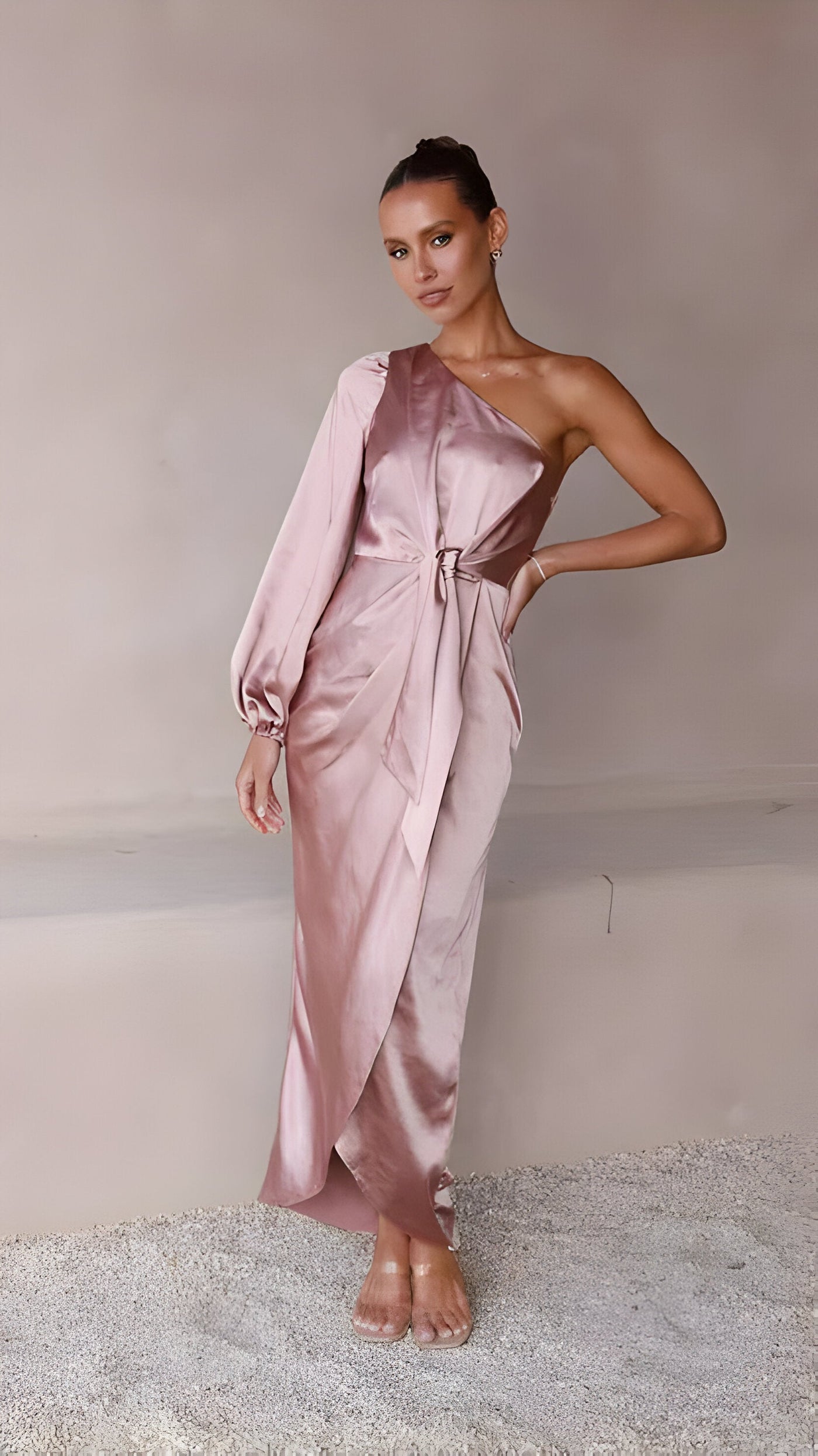 Beric | Satin-Maxi-Kleid