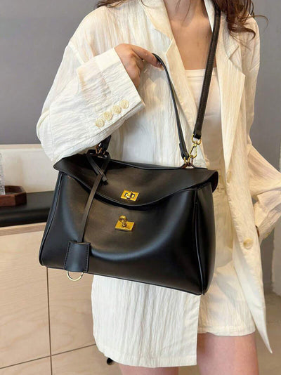 Schultertasche aus edlem Kunstleder