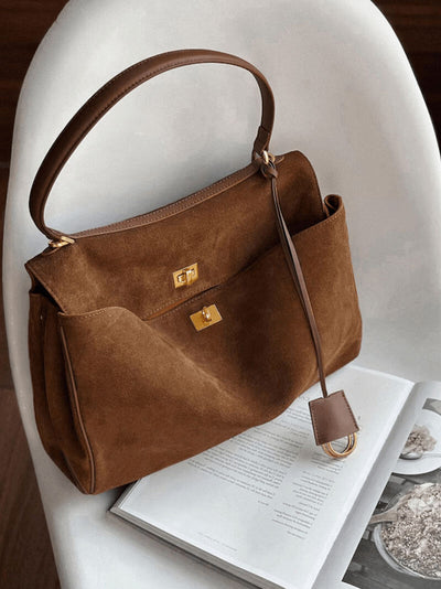 Elegante Wildledertasche