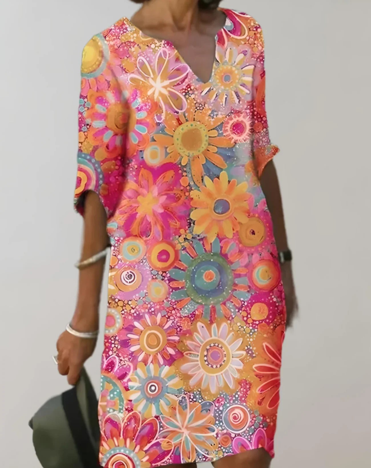 Fauna – Kleid mit leuchtenden Blumen