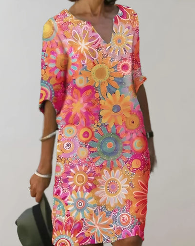 Fauna – Kleid mit leuchtenden Blumen