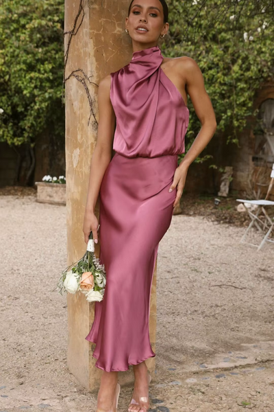 Anna - Kleid mit Halterneck-Ausschnitt