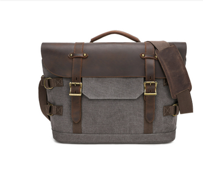 Boulder™ Canvas Schultertasche - Wasserabweisend, Robustes Design, Vintage Stil, Ideal für Alltag