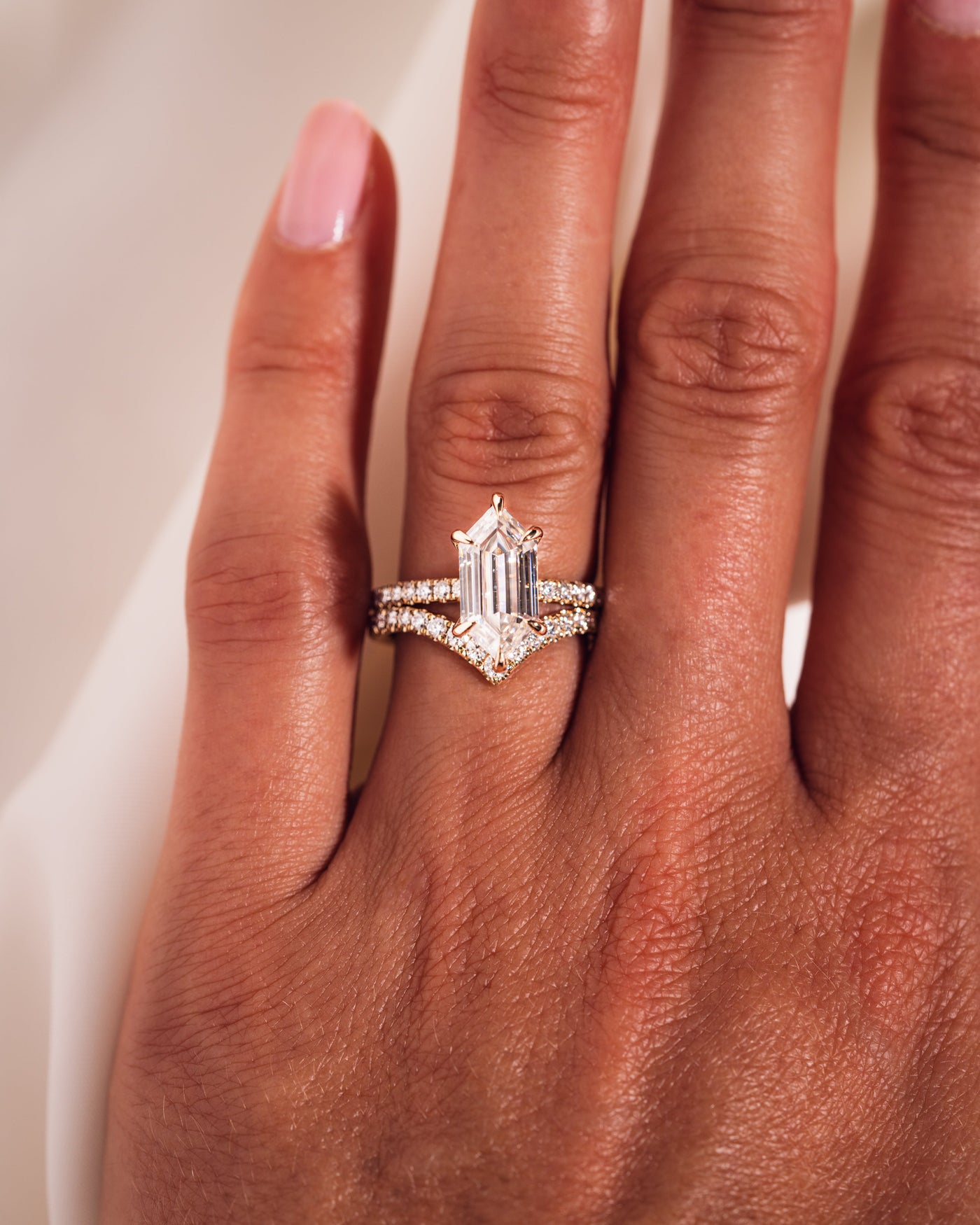 Jody - Längliches Sechseck | Gold