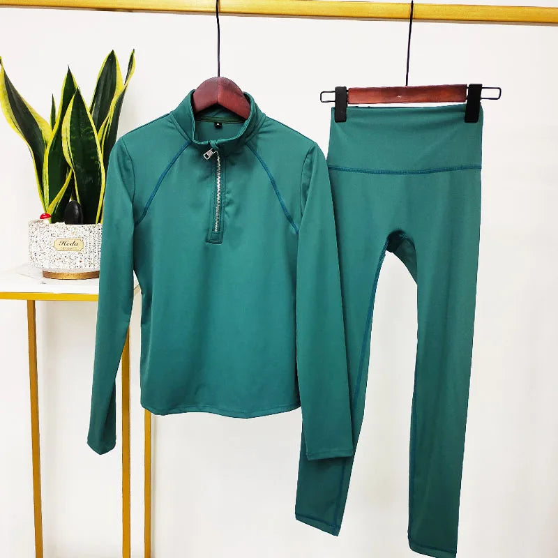 Hochwertige Damen Yoga Leggings Set