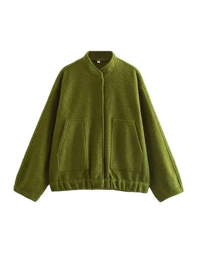 Saira | Oversized Bomberjacke Mit Taschen