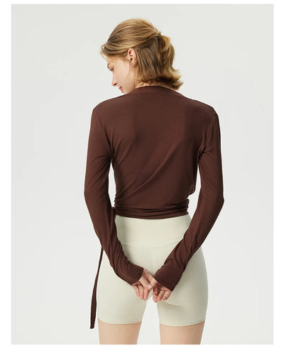 Siria | Pilates Wickelshirt Langarm