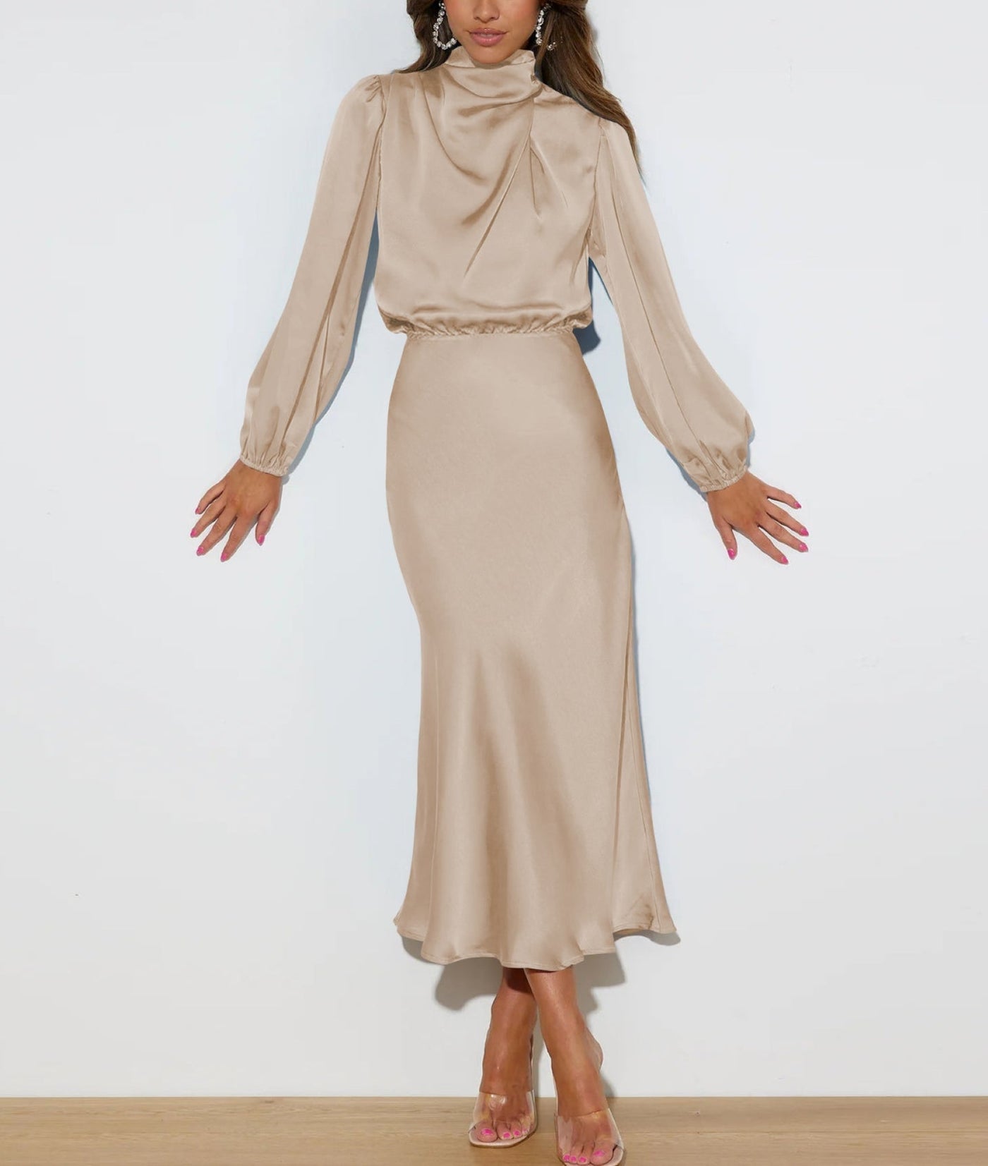 Audra - Elegantes langärmeliges Kleid