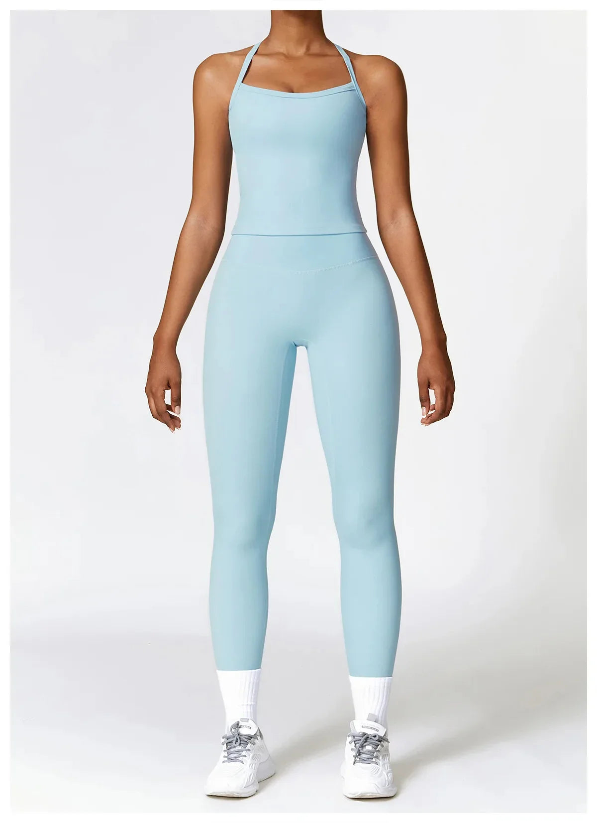 Hochwertige Fitness Kleidung mit Langärmligen Oberteilen und Hochtaillierten Leggings