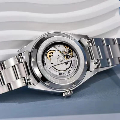 BENYAR BY-5208 40mm Automatik-Uhr, 316L Edelstahl, 50m Wasserdicht, Männermechanik