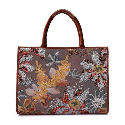 Damen Tote Bag Mit Glitzerndem Muster, Große Kapazität, Ideal Für Feste, Weihnachten Und Dates