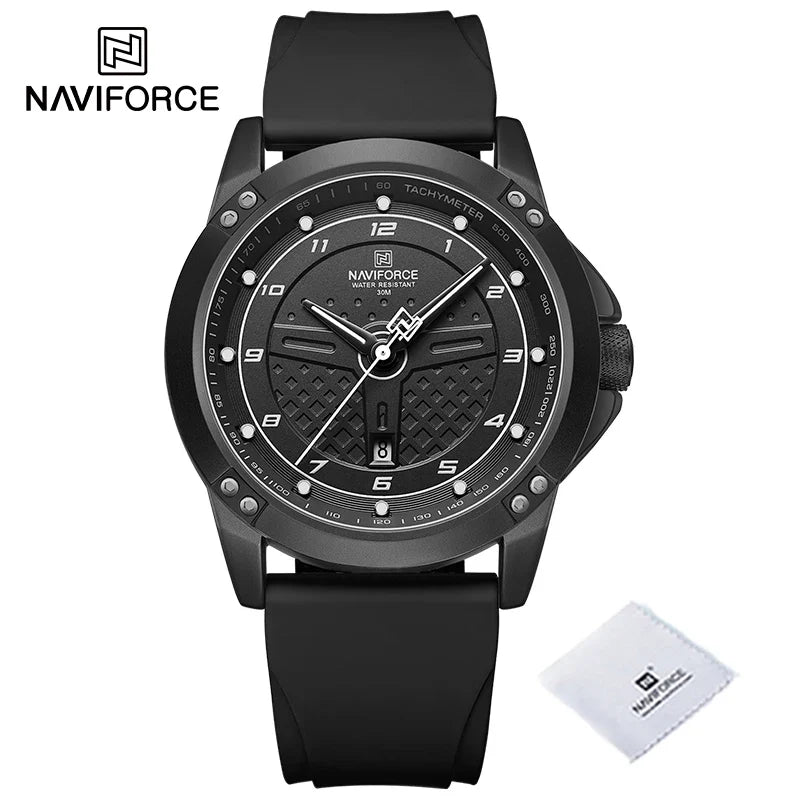 NAVIFORCE NF8031 Herren Sportuhr Silikonband, Wasserdicht, Stoßfest, Quarz mit Datum