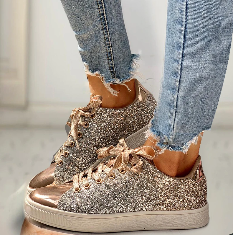 Mara - Luxuriöse Glitzerschuhe