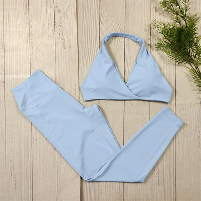 2-Teiliges Luxus Yoga Set Für Frauen – Sportbekleidung