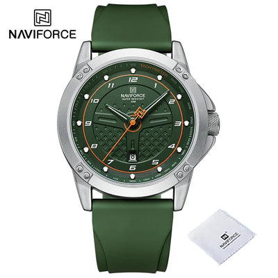 NAVIFORCE NF8031 Herren Sportuhr Silikonband, Wasserdicht, Stoßfest, Quarz mit Datum