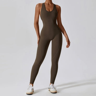 Miranda | Yoga Jumpsuit Mit Offenem Rücken