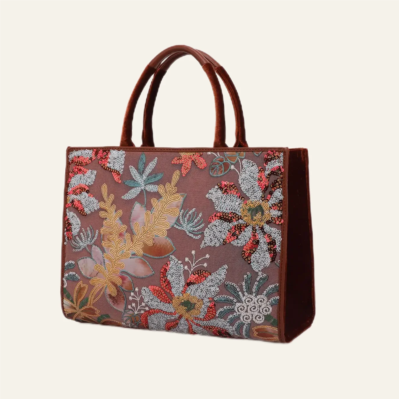 Damen Tote Bag Mit Glitzerndem Muster, Große Kapazität, Ideal Für Feste, Weihnachten Und Dates