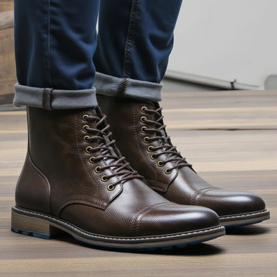 Bravaro™ Urban Combat Stiefel – Hochwertige Synthetik, Robuste Gummisohle, Komfortabel & Stilvoll