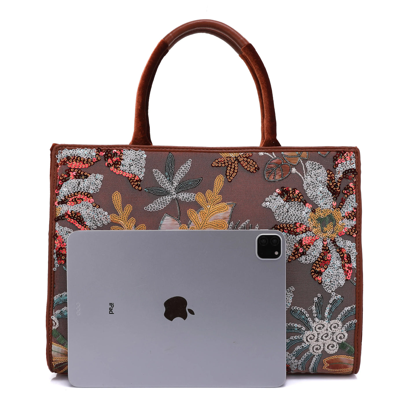 Damen Tote Bag Mit Glitzerndem Muster, Große Kapazität, Ideal Für Feste, Weihnachten Und Dates