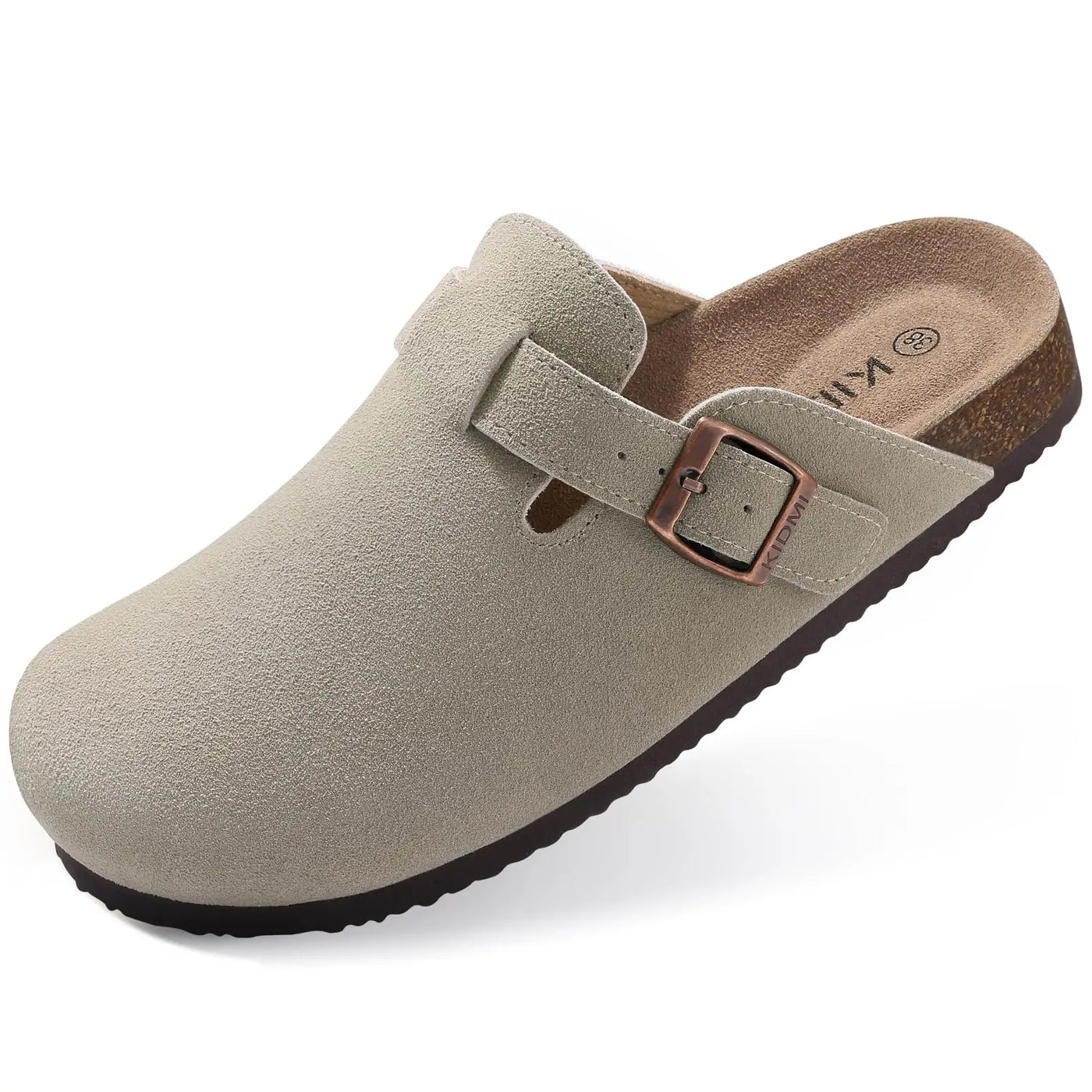 Clark Suede Komfort Clog - Karamellfarbenes Wildleder mit Ergonomischem Kork-Fußbett