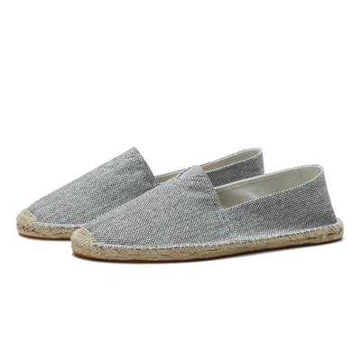Marino™ Leinen-Espadrilles – Atmungsaktive Slipper Mit Elastischen V-Einsätzen und Gepolsterter Innensohle