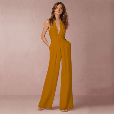 Solennea – Eleganter Neckholder-Jumpsuit