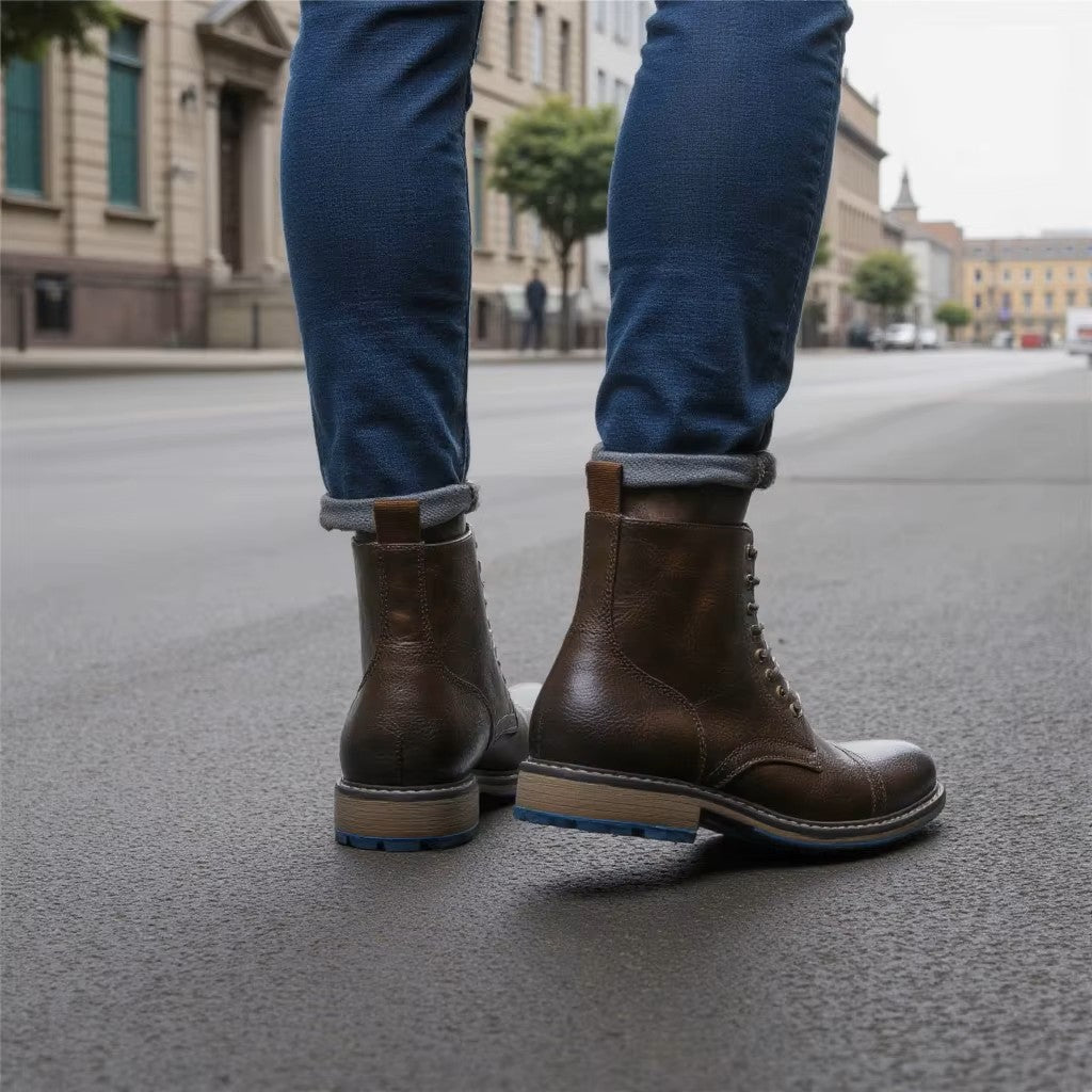 Bravaro™ Urban Combat Stiefel – Hochwertige Synthetik, Robuste Gummisohle, Komfortabel & Stilvoll