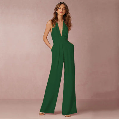 Solennea – Eleganter Neckholder-Jumpsuit