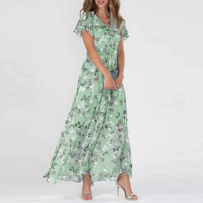 Florence – Langes Sommerkleid mit Blumenmuster