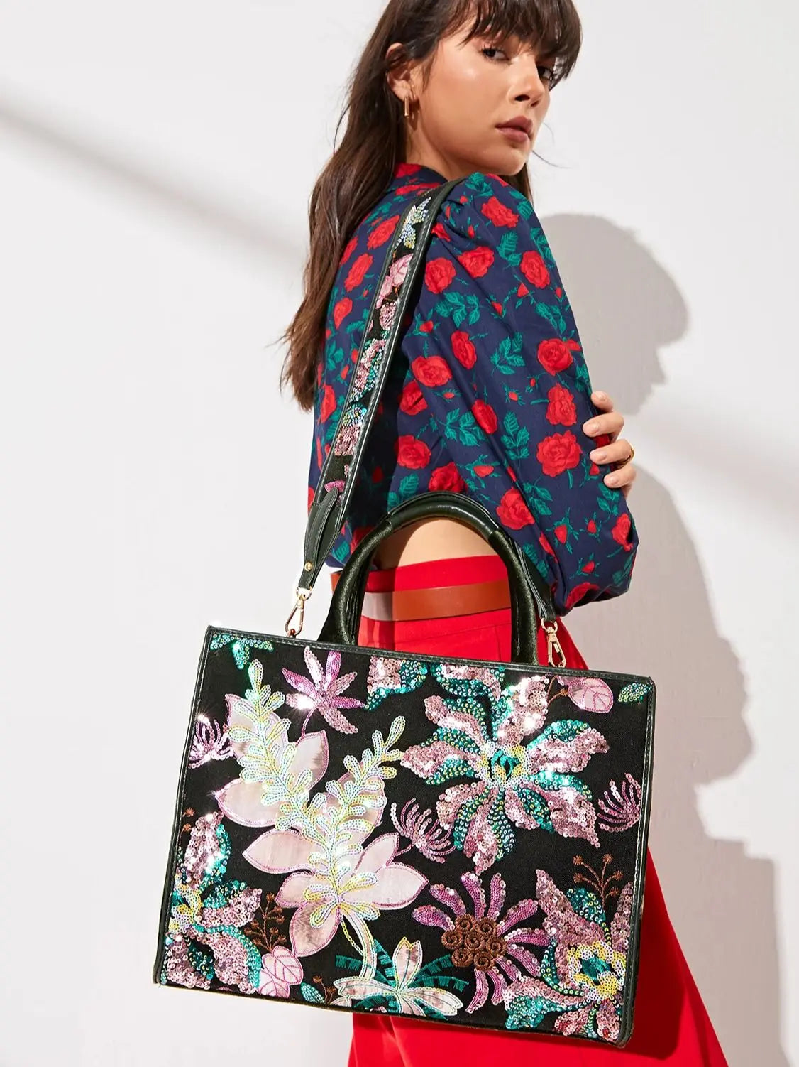 Helle Grüne Große Kapazität Tote Tasche Für Damen - Perfekt Für College, Hochzeiten Und Feste